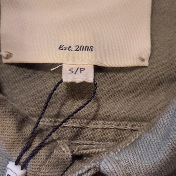 L’agence Janelle Slim Raw Hem Denim Jean Jacket NWT MSRP $365 Sz S Army Green - Picture 2 of 8